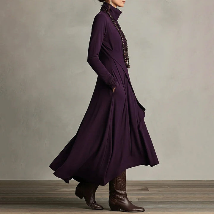 Mariana | Elegant High-Neck Maxi Dress