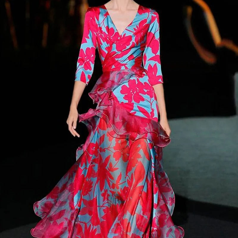 VESPER – A-LINE PARTY DRESS WITH RUFFLES