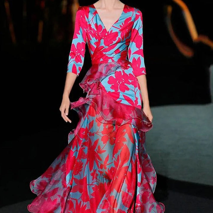 VESPER – A-LINE PARTY DRESS WITH RUFFLES