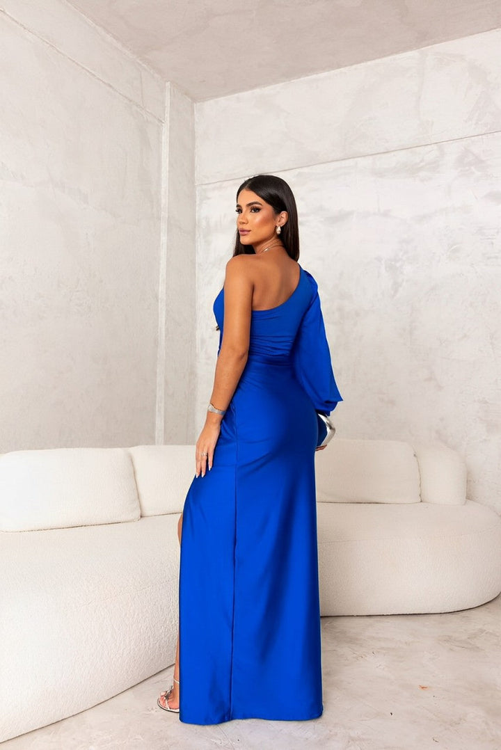 Naida - Long Sleeveless Dress with High Slit